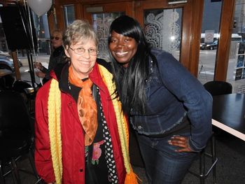 Tomiko Dixon and Bonni at street naming for Gene "Duke of Earl" Chandler
