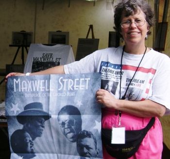 Maxwell St.Foundation history tent at Chicago Blues Fest 2008
