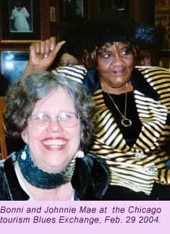 Bonni's blues songwriting godmother, Johnnie Mae Dunson Smith, 2004

