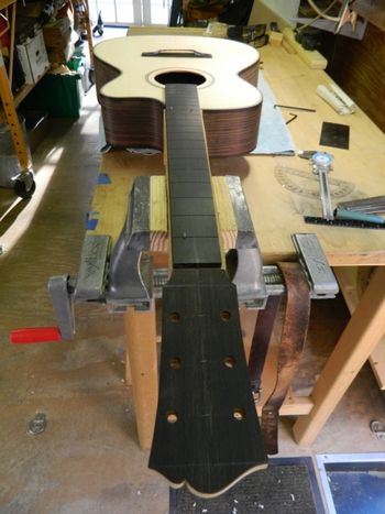 Aligning the fretboard
