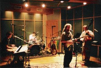 Don, Brandon, Ras Alan and Jay in the Tree Studios' sessions in Atlanta
