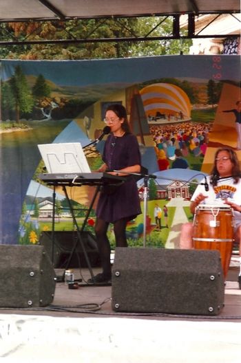 With Randy Gates and Bob Hoehne at the Umpqua Valley Arts Summer Festival
