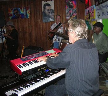 The Beach Shack, Cocoa Beach, FL Joe, Walt, "Pops" on drums, Paul
