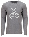 T-Shirt:  Men's Long-Sleeve Crew w/ Bagpipes & Guitar Logo