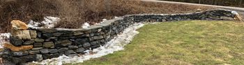 curvy Panton stone wall
