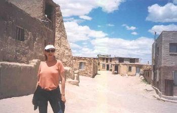 Bethany between shows visiting the Acoma Pueblo, known as Sky City, which is the oldest continuously inhabited city in the U.S. by the Acoma Indian tribe. It rises 367 feet above the enchanted valley
