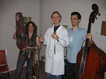 Professor Musikmacher with Rosi Hertlein and Evan Lipson
