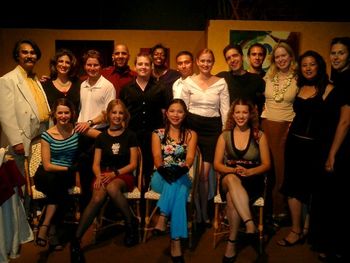 Original cast of Le Bistro Cafe.
