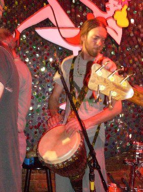 John Barfield's hand drumming skills are inspiring, his energy contagious...
