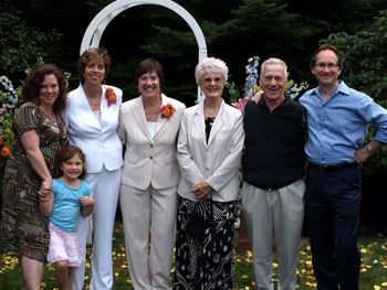 The whole fam at our 2008 wedding (last time the whole family was together with my dad, Frank)
