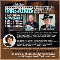 BILLY YATES' HIT SONGWRITERS IN THE ROUND with RAFE VAN HOY & WOOD NEWTON