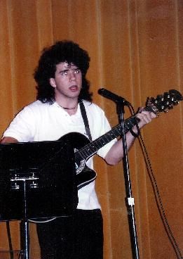 strummer / choir boy with big hair 1987

