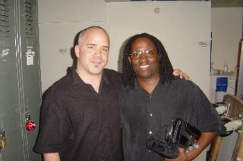 with tom barney in the green room of lion king 2006
