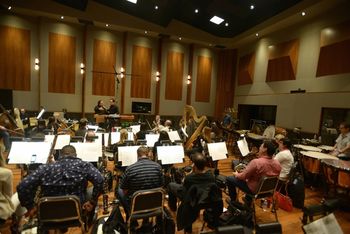 2016 BMI Conducting Workshop (taught by Lucas Richman) with 32 Piece Orchestra at LA's The Bridge Scoring Stage (photo by Annamaria DiSanto)
