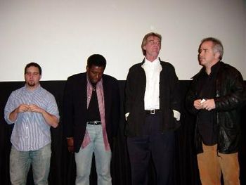 chris fetcho, ernie hudson and graeme malcom at the BAFF Q and A
