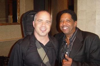 after opening for James Brown (Robert 'Mousey' Thompson - drummer with JB for 13 years)
