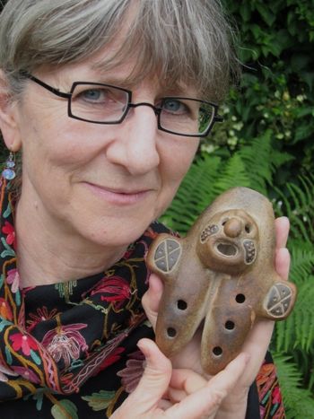 Double Ocarina from Mexico used at beginning of Medicine Tree
