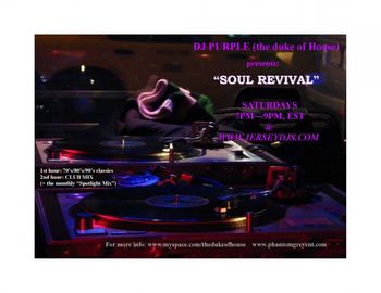 Updated flier for SOUL REVIVAL
