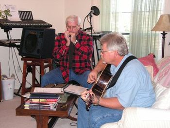 Tommy & Norm recording "Building Idols in a Fallen World"

