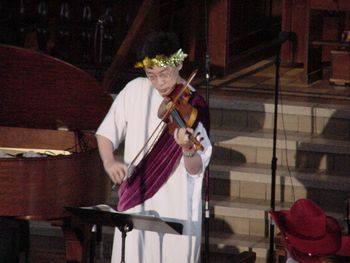 As Nero playing for the American Guild of Organists annual Pipescreams Benefit Concert.
