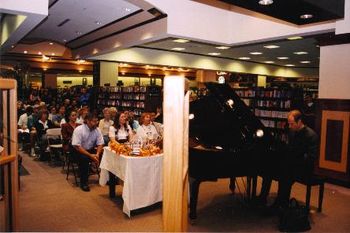 CD release party at Barnes & Noble.   Photo by Rod Nelson, used by kind permission.
