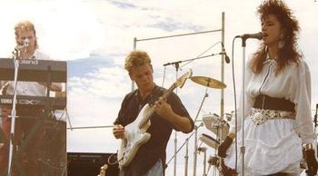 Alex, James Van Fossan and Susie at U of AZ, circa 1986
