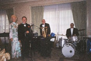 Kathryn with Skip Haynes Black Tie Band; Skip, Woody Brubaker, Steve Gomes: Naples, Florida, 2007
