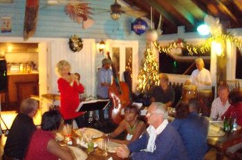 Nassau, Bahamas, December 07 With the Adrian D'Aguilar Quintet at The Oyster Bar and Grill
