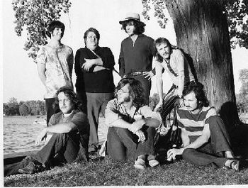 Apple River Canyon - L to R - George Cacini, John Jackson, Larry Lind, DL, Rick, Glenn, Steve Kaufman - 1970
