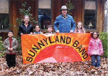 Slim & Grandchildren on CD cover by Rock Howland
