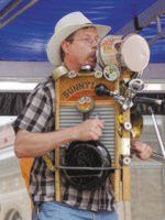 Slim with Double Skiffleboard at International Washboard Festival
