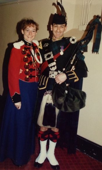 The Scottish Pipe Major-- taken in England
