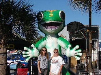 Big D, Sandra, and the Geico Lizard
