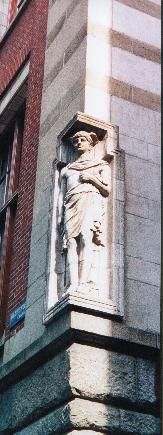 Amsterdam - Hermes guarding an alley
