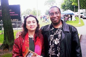 Felix with "Spiritual Vocalist/Composer from IRAN"-Mamak Khadem
