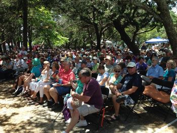 Another wonderful Ocrafolk crowd, under the Live Oaks
