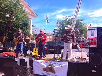 Strawberry Festival, Stuart VA, May 2014. Sound check!
