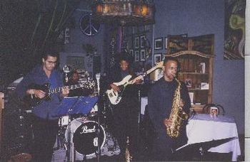 At a gig with saxophonist Darryl Richards' Quartet (Hollywood, CA - 1999)
