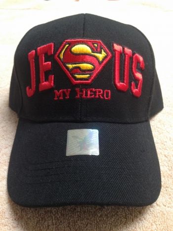 Item #0182 - Jesus My Hero - Black
