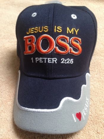 Item #0175 - Jesus is My BOSS - Blue
