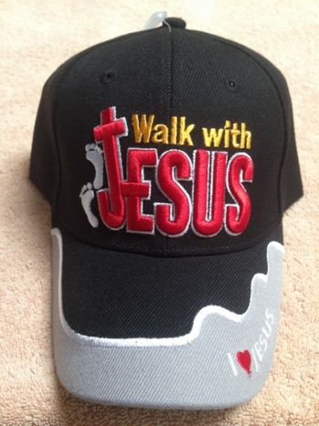 Item #0223 - Walk with Jesus - Black

