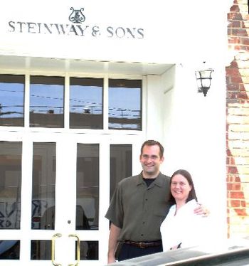 Mike & Diana arrive at the Steinway Factory in NY
