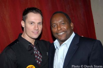 Keith Collins & Fromer MLB player Billy Sample at Citrine Lounge NYC (photo credit Derek Storm Splash News)
