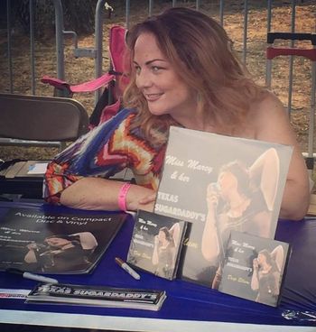 selling my merch at Bedford Blues Festival
