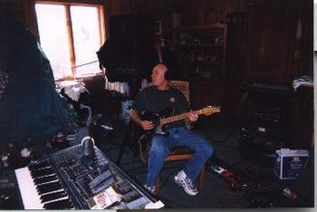 Duffy adding some guitar overdubs
