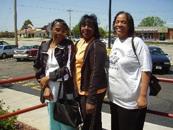 Mrs. Bell, Linda & Stella hanging out in Racine, WI
