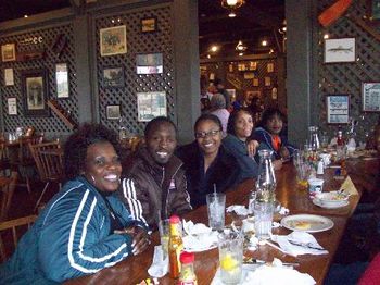 Bell Singers & the Newsons eatin at the Cracker Barrell in AL
