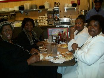 Rosa Dennis, Peggy Lawson, Tena Alexander & Linda Bynum enjoying themselves in Birmingham, AL
