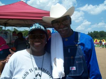 Pat Artison & Rev. Melvin Rogers at 1240 WAVN Radio Praise A Thon
