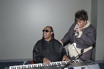 Victoria Rainbolt & Stevie Wonder! WOW
